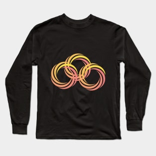 Black-orange fusion, polymerisation Long Sleeve T-Shirt